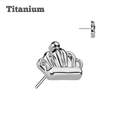 steel color titanium princess threadless top