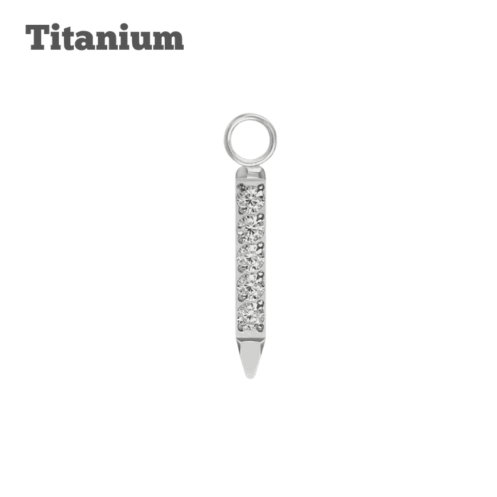 Titanium Spike Peg Charm