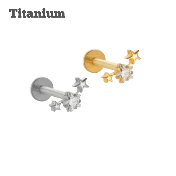Titanium Stella Threaded Labret