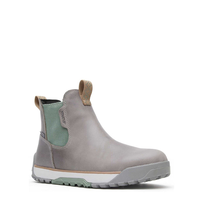 Xtratuf Ankle Deck Leather Leather Women's Grey/Iceberg Wellington Boots